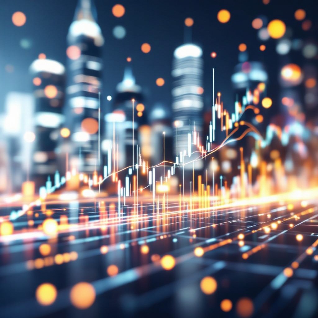 financial data background