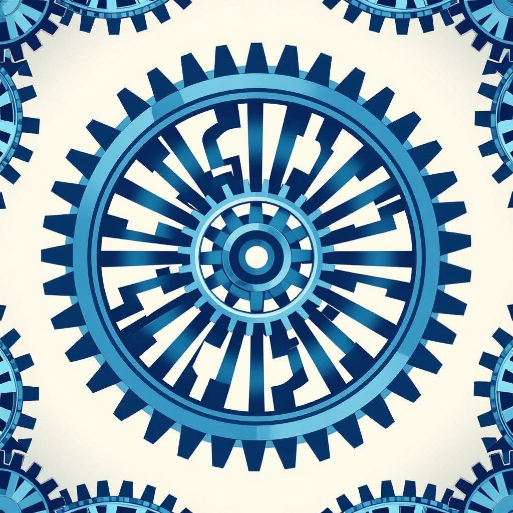Mechanical gears pattern