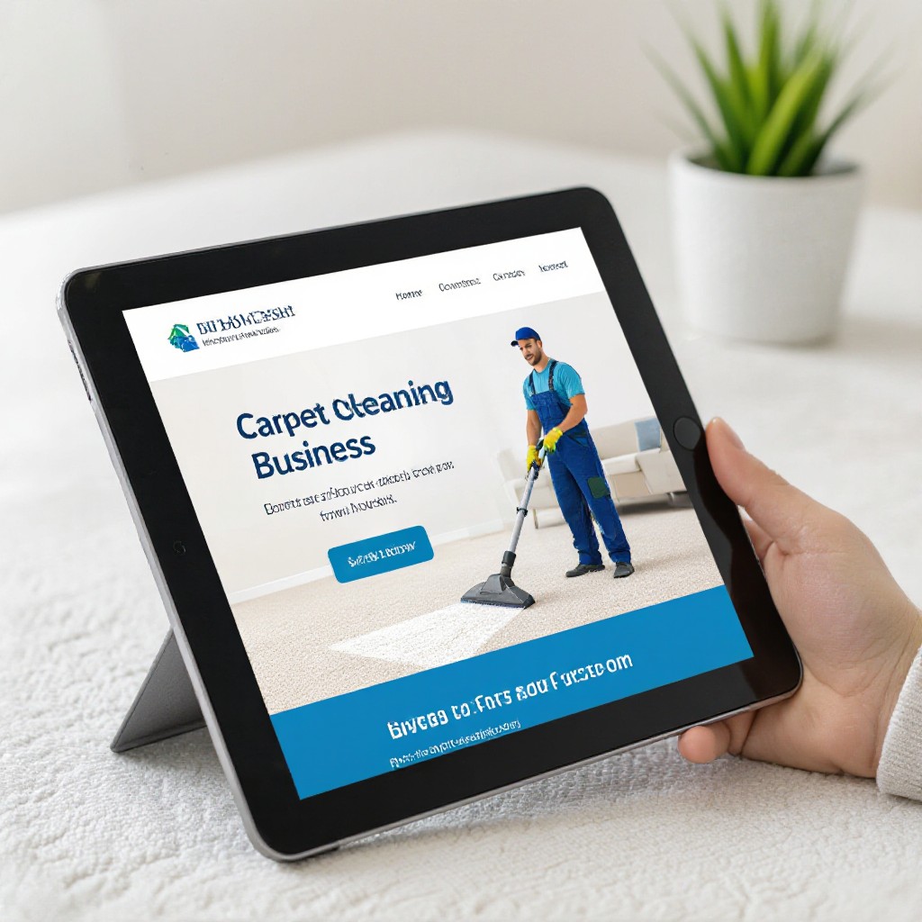Carpet cleaning website preview