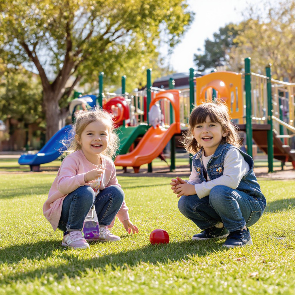Children playing at early learning centre