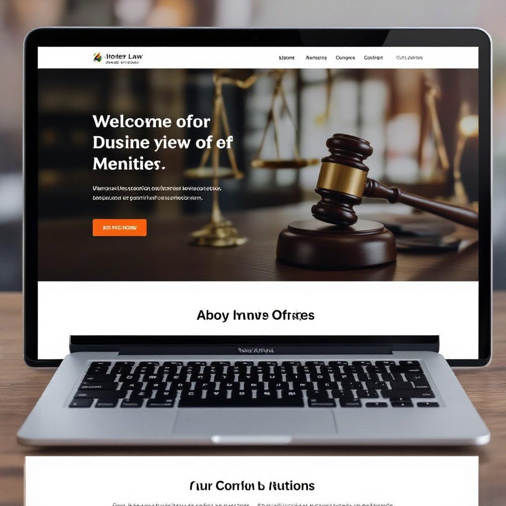 Law firm website mockup