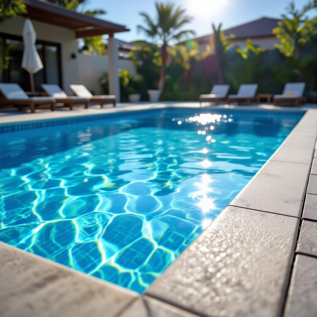 sparkling swimming pool