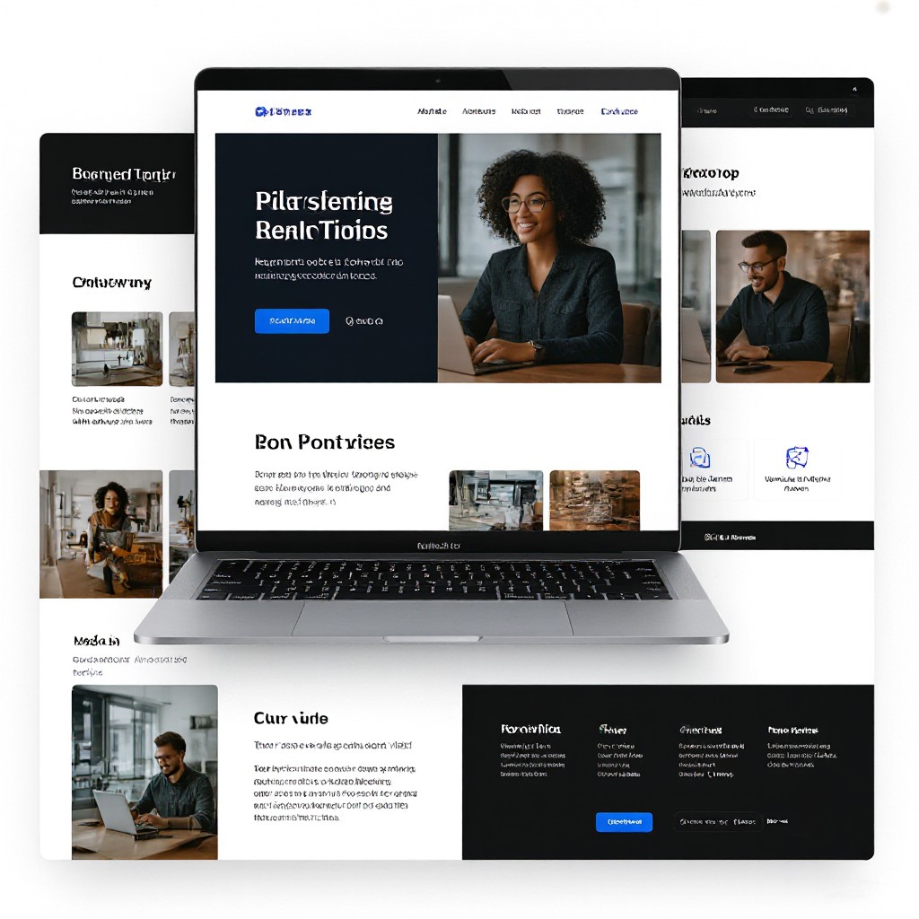 Modern website preview