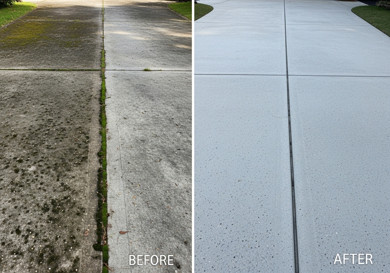 Driveway cleaning service