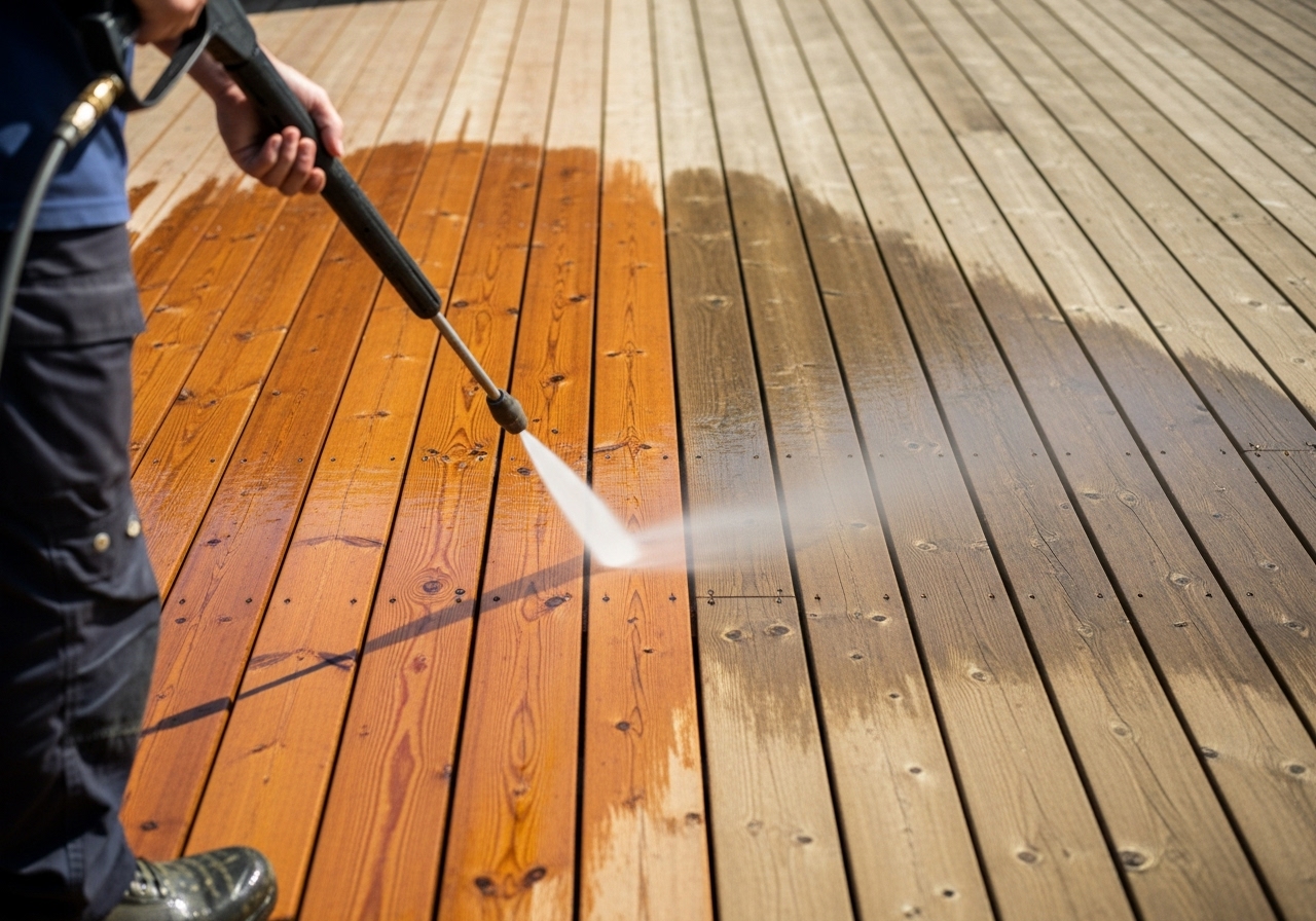 Patio and deck cleaning service