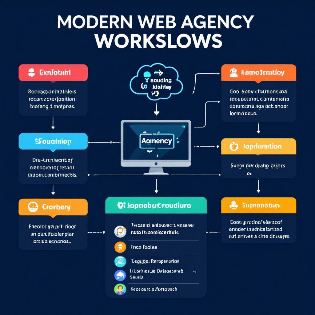 Web agency workflow illustration
