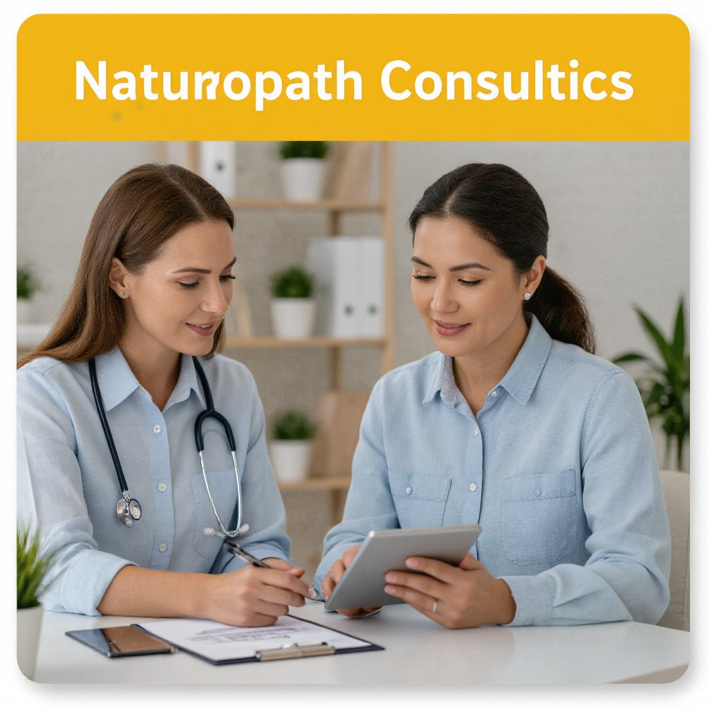 Naturopath website on tablet