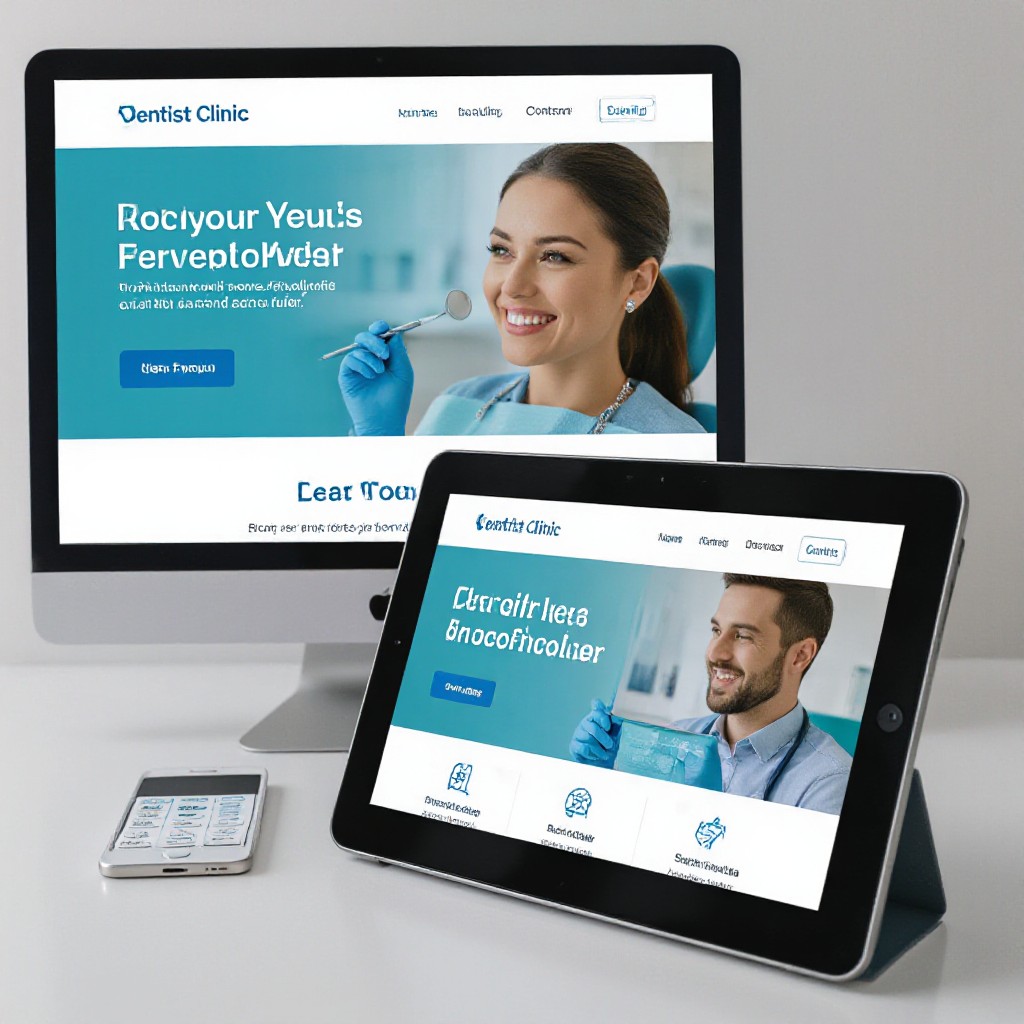 Dentist website on devices