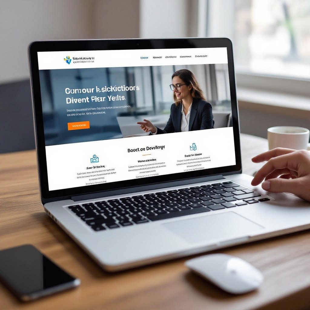 Business website on multiple devices