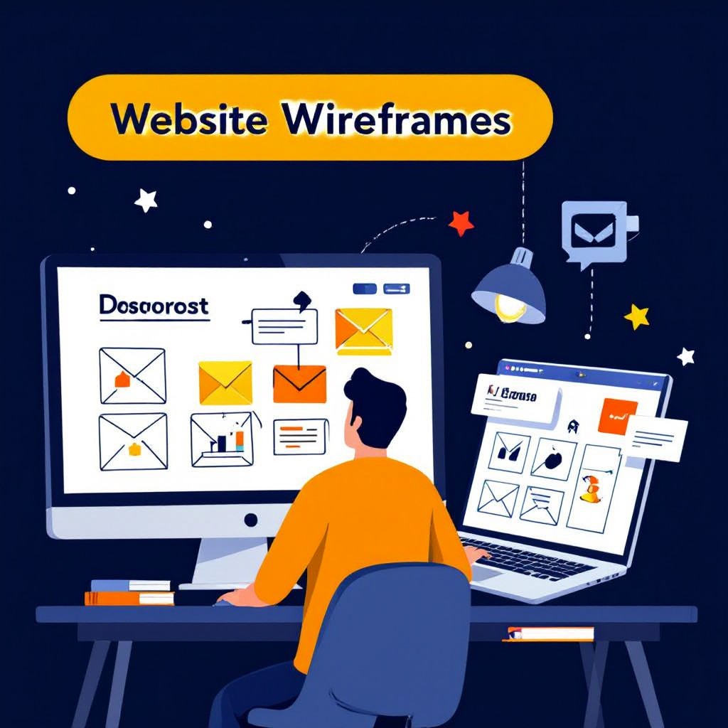 designer working on wireframes