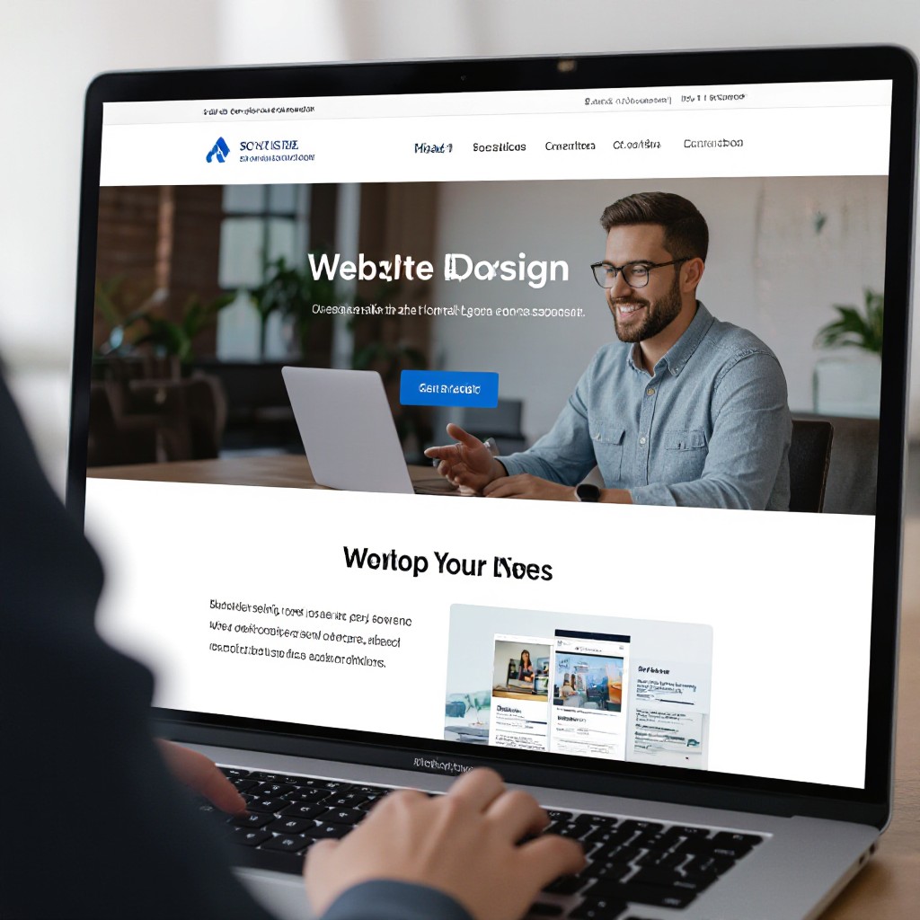 Website design online interface