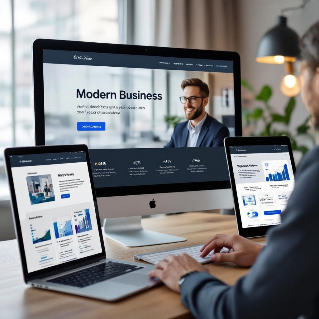 Responsive website on devices