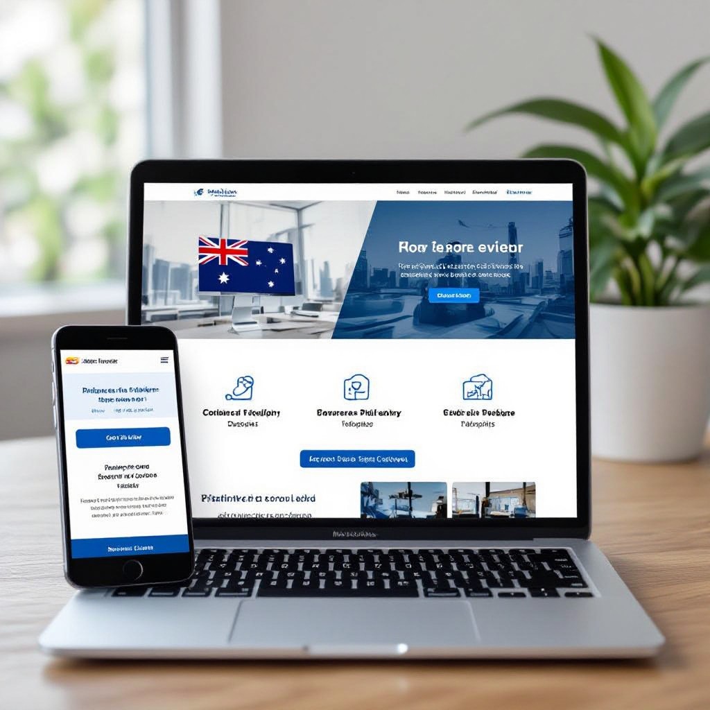Australian business website preview