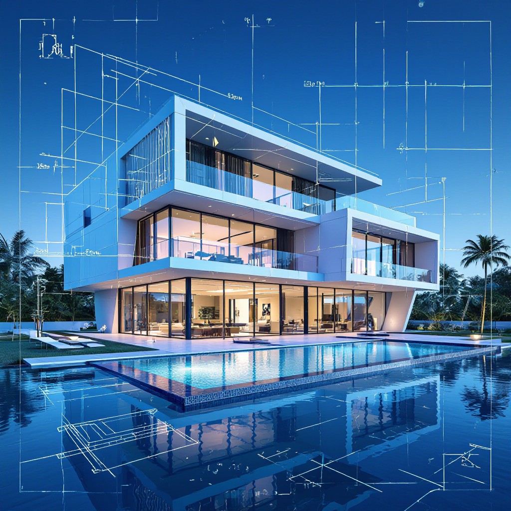 architecture blueprint background