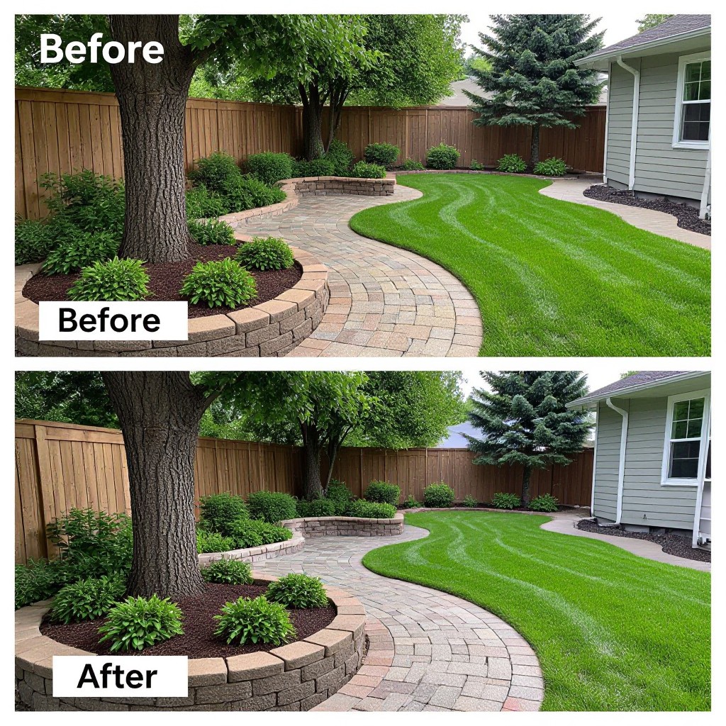 landscaping before and after