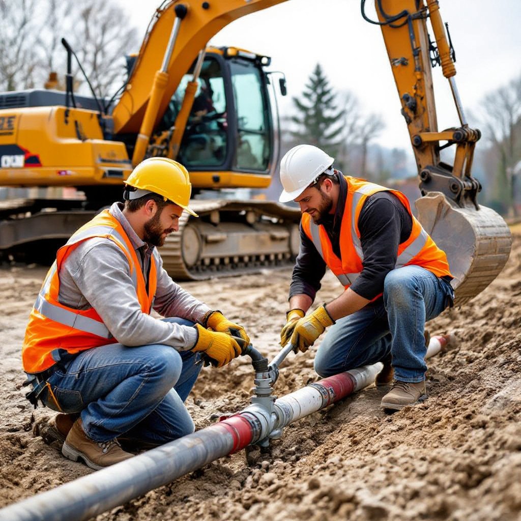 plumber at work