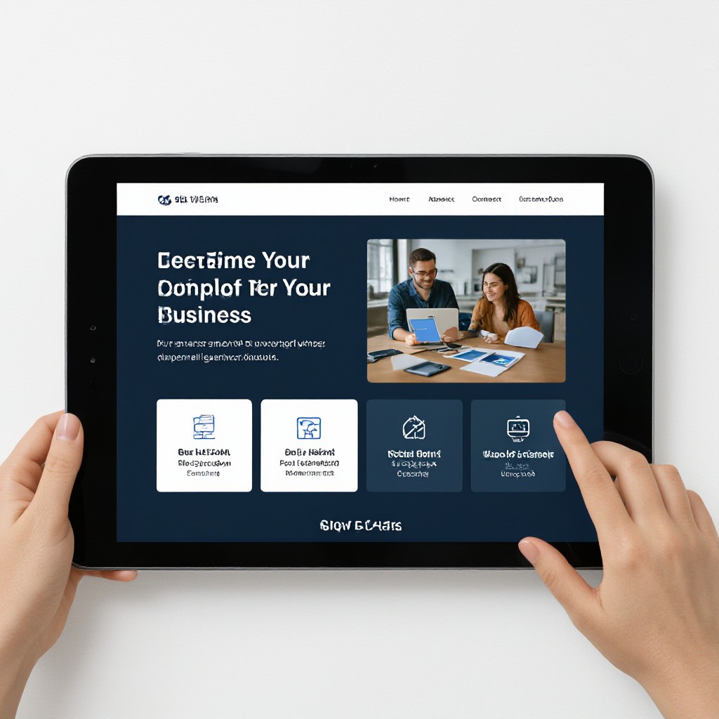 Building a website layout on tablet
