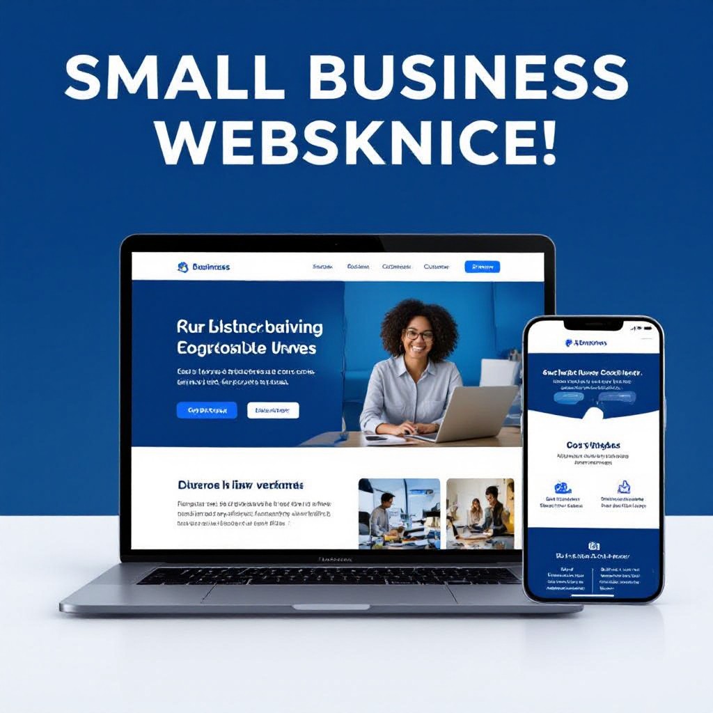 Small business website design sample
