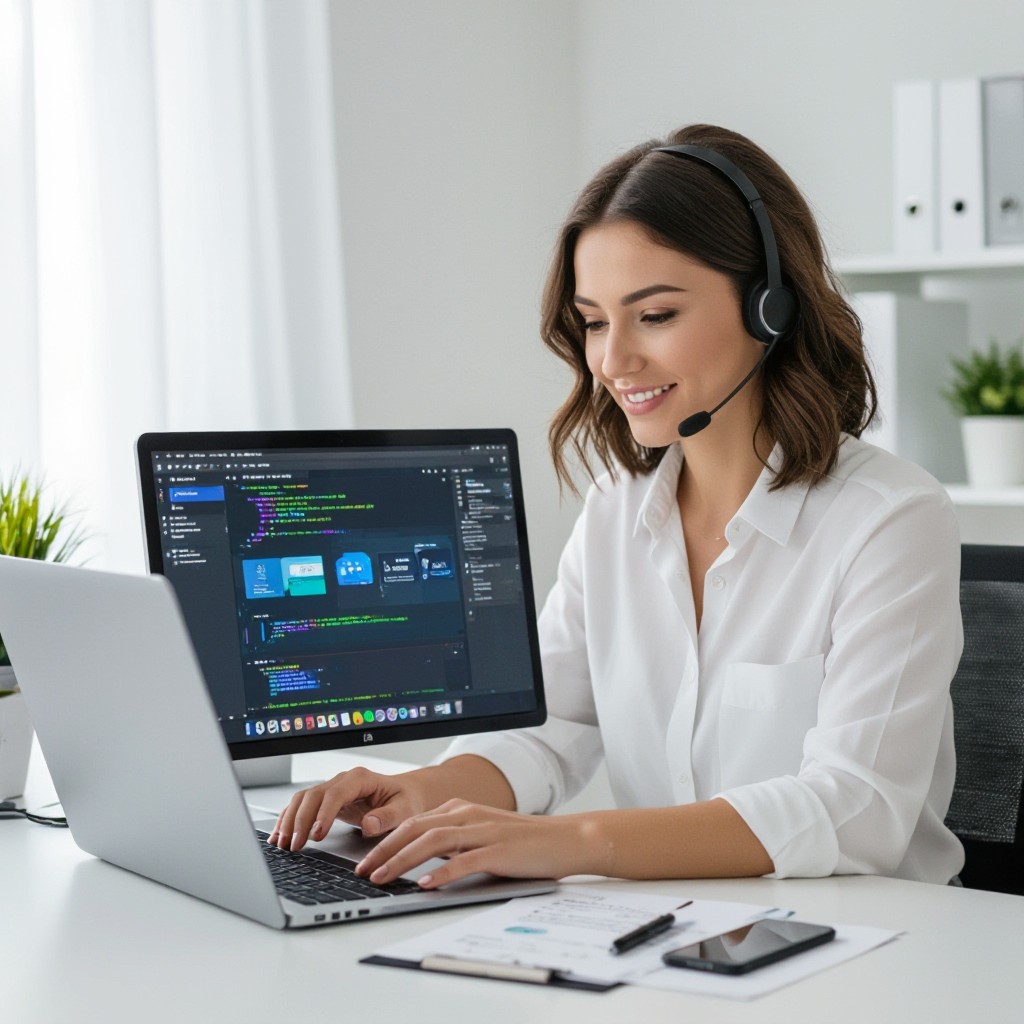 Social media manager building website
