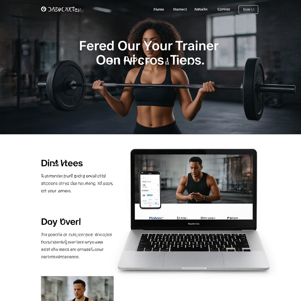 Personal trainer website example